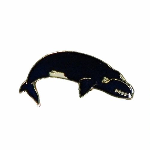 BOWHEAD WHALE WILDLIFE ANIMAL METAL LAPEL PIN BADGE .. NEW