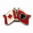 CANADA & ALBANIA FRIENDSHIP COUNTRY FLAG LAPEL PIN BADGE .. NEW AND IN A PACKAGE