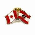 CANADA & AUSTRIA FRIENDSHIP COUNTRY FLAG LAPEL PIN BADGE .. NEW AND IN A PACKAGE