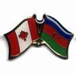 CANADA & AZERBAIJAN FRIENDSHIP COUNTRY FLAG LAPEL PIN BADGE .. NEW AND IN A PACKAGE