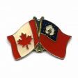 CANADA & MYANMAR FRIENDSHIP COUNTRY FLAG LAPEL PIN BADGE .. NEW AND IN A PACKAGE