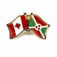CANADA & BURUNDI FRIENDSHIP COUNTRY FLAG LAPEL PIN BADGE .. NEW AND IN A PACKAGE