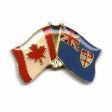 CANADA & FIJI FRIENDSHIP COUNTRY FLAG LAPEL PIN BADGE .. NEW AND IN A PACKAGE