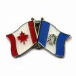CANADA & GUATEMALA FRIENDSHIP COUNTRY FLAG LAPEL PIN BADGE .. NEW AND IN A PACKAGE