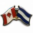 CANADA & HONDURAS FRIENDSHIP COUNTRY FLAG LAPEL PIN BADGE .. NEW AND IN A PACKAGE