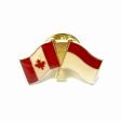 CANADA & INDONESIA FRIENDSHIP COUNTRY FLAG LAPEL PIN BADGE .. NEW AND IN A PACKAGE