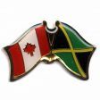 CANADA & JAMAICA FRIENDSHIP COUNTRY FLAG LAPEL PIN BADGE .. NEW AND IN A PACKAGE