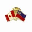 CANADA & LIECHTENSTEIN FRIENDSHIP COUNTRY FLAG LAPEL PIN BADGE .. NEW AND IN A PACKAGE