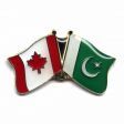 CANADA & PAKISTAN FRIENDSHIP COUNTRY FLAG LAPEL PIN BADGE .. NEW AND IN A PACKAGE