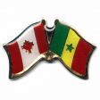 CANADA & SENEGAL FRIENDSHIP COUNTRY FLAG LAPEL PIN BADGE .. NEW AND IN A PACKAGE