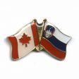 CANADA & SLOVENIA FRIENDSHIP COUNTRY FLAG LAPEL PIN BADGE .. NEW AND IN A PACKAGE