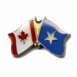 CANADA & SOMALIA FRIENDSHIP COUNTRY FLAG LAPEL PIN BADGE .. NEW AND IN A PACKAGE