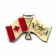 CANADA & VIRGIN ISLANDS ( USA ) FRIENDSHIP COUNTRY FLAG LAPEL PIN BADGE .. NEW AND IN A PACKAGE