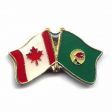 CANADA & ZAIRE FRIENDSHIP COUNTRY FLAG LAPEL PIN BADGE .. NEW AND IN A PACKAGE