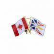 CANADA & NEWFOUNDLAND - LABRADOR FRIENDSHIP COUNTRY FLAG LAPEL PIN BADGE .. NEW AND IN A PACKAGE