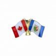 CANADA & NORTHWEST TERRITORIES FRIENDSHIP COUNTRY FLAG LAPEL PIN BADGE .. NEW AND IN A PACKAGE