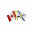 CANADA & NOVA SCOTIA FRIENDSHIP COUNTRY FLAG LAPEL PIN BADGE .. NEW AND IN A PACKAGE