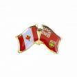 CANADA & ONTARIO FRIENDSHIP COUNTRY FLAG LAPEL PIN BADGE .. NEW AND IN A PACKAGE