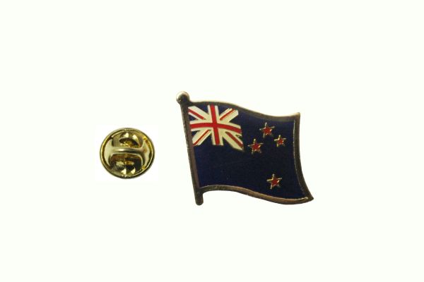 NEW ZEALAND NATIONAL COUNTRY FLAG METAL LAPEL PIN BADGE .. 3/4 X 3/4 INCH .. NEW