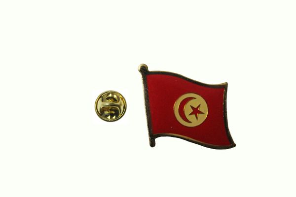 TUNISIA NATIONAL COUNTRY FLAG METAL LAPEL PIN BADGE .. 3/4 X 3/4 INCH .. NEW