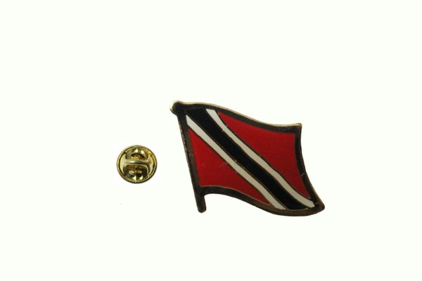 TRINIDAD & TOBAGO NATIONAL COUNTRY FLAG METAL LAPEL PIN BADGE .. 3/4 X 3/4 INCH .. NEW