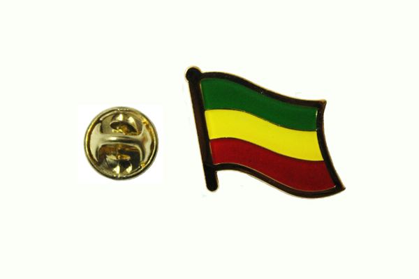 ETHIOPIA Plain NATIONAL COUNTRY FLAG LAPEL PIN BADGE