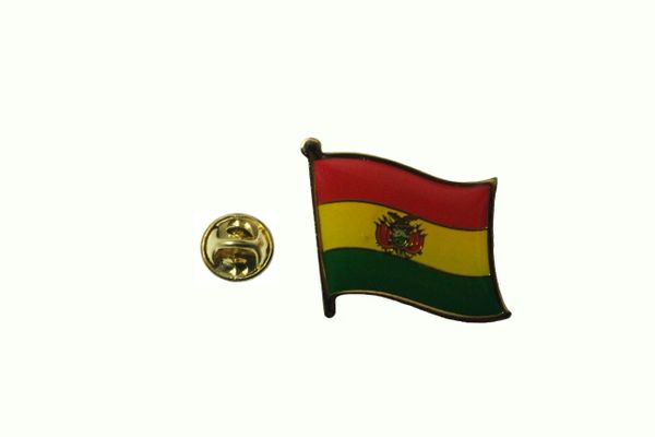 BOLIVIA NATIONAL COUNTRY FLAG LAPEL PIN BADGE