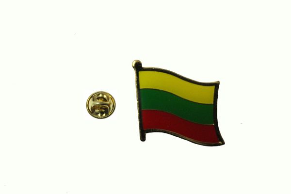 LITHUANIA NATIONAL COUNTRY FLAG LAPEL PIN BADGE
