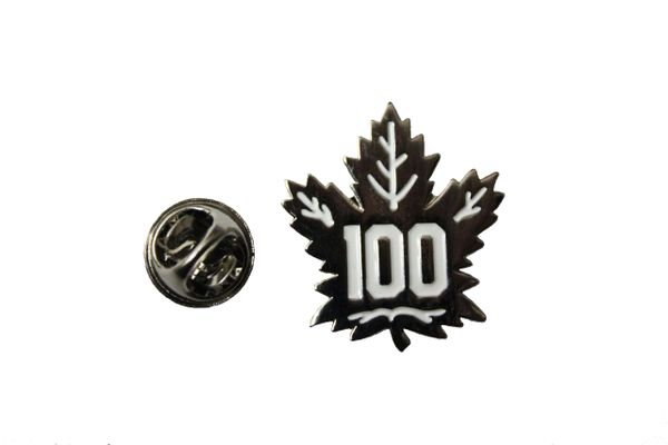 TORONTO MAPLE LEAFS 100 Year Anniversary NHL Hockey LOGO METAL LAPEL PIN BADGE