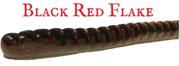 Bull Whip 10" - Black Red Flake #75