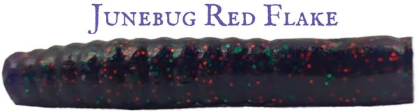 Magnum T-Worm - Junebug Red Flake #116