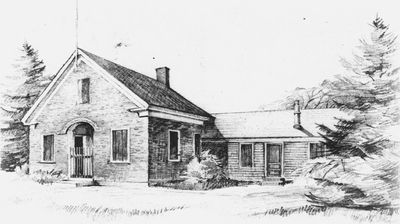 When the Sandy Pond School Association purchased the schoolhouse, one of the changes they made was t