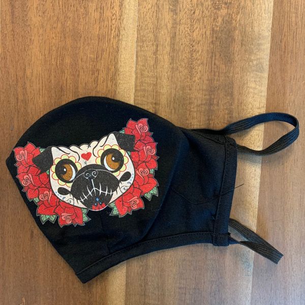 Day of the Dead Fawn Pug [FACE MASK]