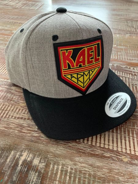 KAEL ARMY HAT - HEATHER BLACK
