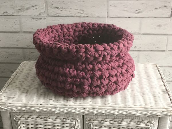 Repurposed Fabric basket