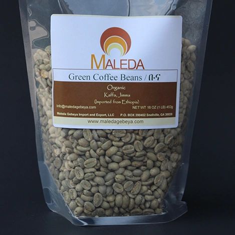 Green Unroasted Coffee Beans [BUNA] 1Lb.