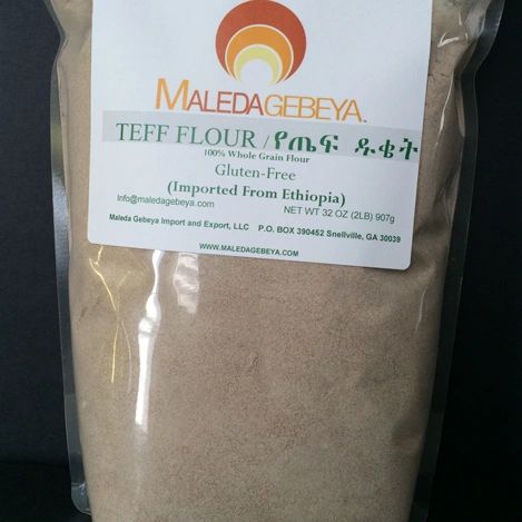 BROWN TEFF FLOUR - 2LB.