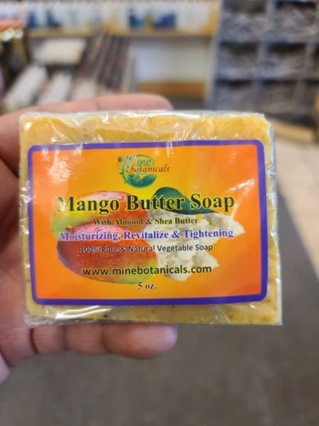 Mango Butter Soap with Almond & Shea Butter - Mine Botanicals