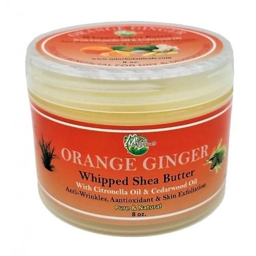 Orange Ginger Whipped Shea Butter - Mine Botanicals Brand