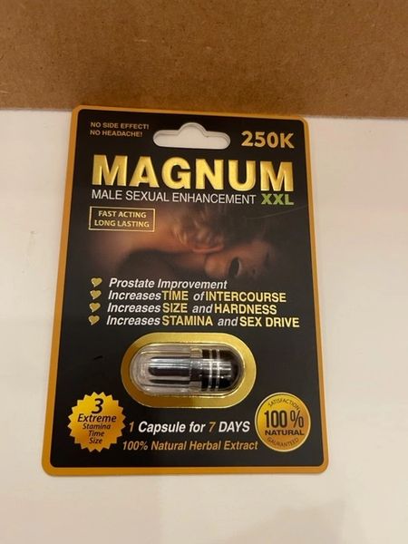 Magnum 250k - 1 pill pack - Black