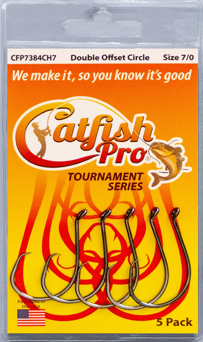 Catfish Pro Tournament Series Double Offset Circle Fishing Hook 7/0