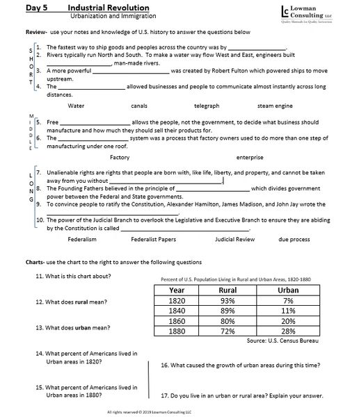 8th grade social studies assignments