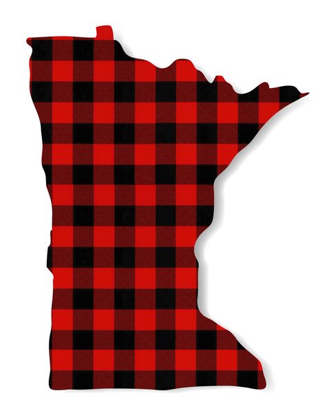 Plaid MN Cutout Card