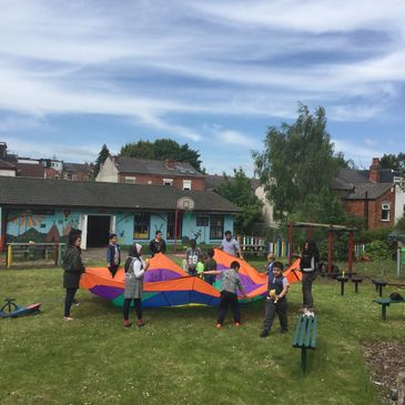 our play scheme service where all children got together in the summer of 2015.