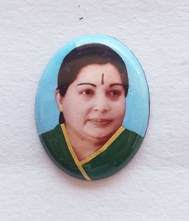 Enamel photo stone