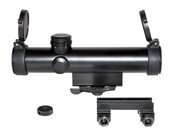 4X20MM Compact Rifle Scope with Duplex Reticle with Carry Handle Mount