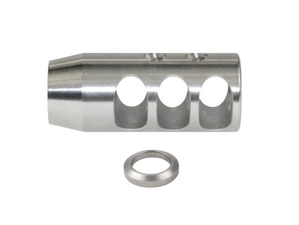 Muzzle Brake Recoil Compensator for AR-10 LR 308 5/8"x24 thread, Stainless Steel