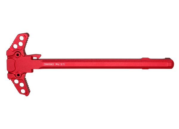 Presma® Red Anodized Ambidextrous Charging Handle, 223/5.56/9mm