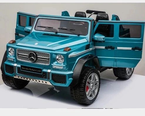 TOUCH TV , 24v , R/C LICENSED MERCEDES RIDE ON MAYBACH ON WITH PARENTAL REMOTE CONTROL OR PRESS ON PEDAL AND GO.. LEATHER SEAT , RUBBER TIRES , 4WD .