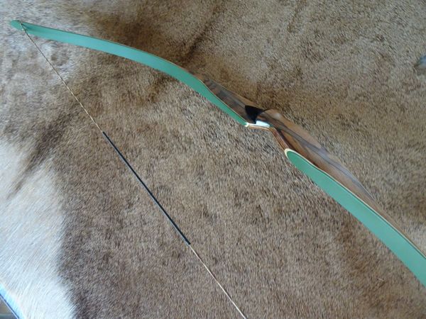 48" 20#@24"Zebrawood and Green Glass Premium Lil Rapids Youth Longbow
